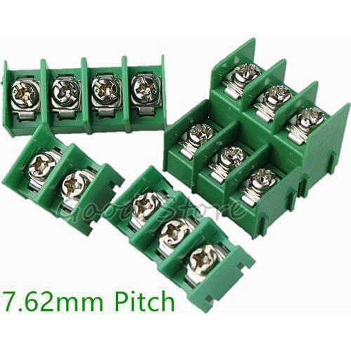 20Pcs KF7.62 1Pin 2Pin 3Pin 4Pin 6Pin 7.62mm Pitch 300V 20A PCB Pluggable Terminal Block Connectors