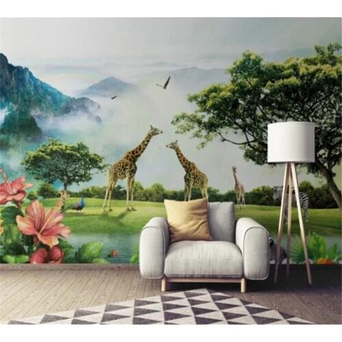 Beibehang Custom 3d tapete schöne original wald tier kinderzimmer hintergrund wand malerei wand papers home decor