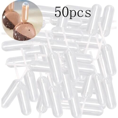 50pcs Plastic Squeeze Transfer Pipettes Dropper Disposable Pipettes For Silicone Mold UV Epoxy Resin Craft Jewelry Making 4ML