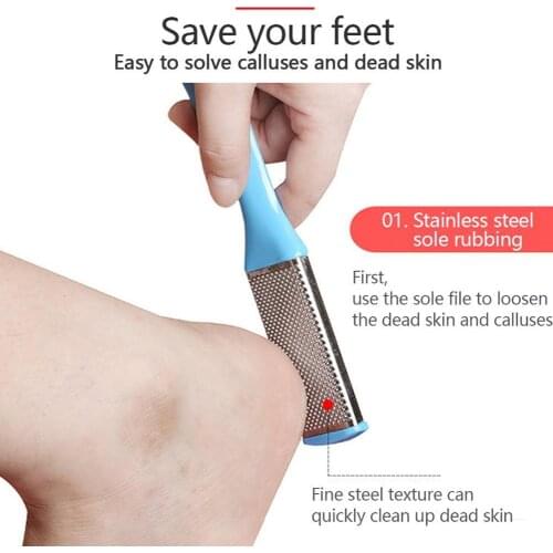 8pcs/set Manicure Foot Care File Set Dead Hard Skin Rasp Remover Kit Tool Care Feet Tool Pedicure Callus Scraper Tools R6U1