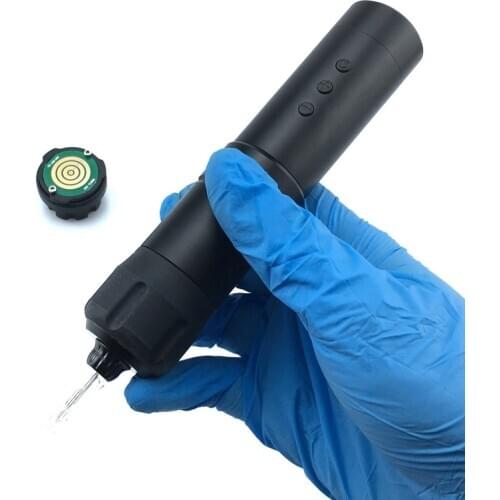 Wireless Tattoo Machine Pen LED Display Strong Brushless Motor with Tattoo Battery and RCA Adaptor