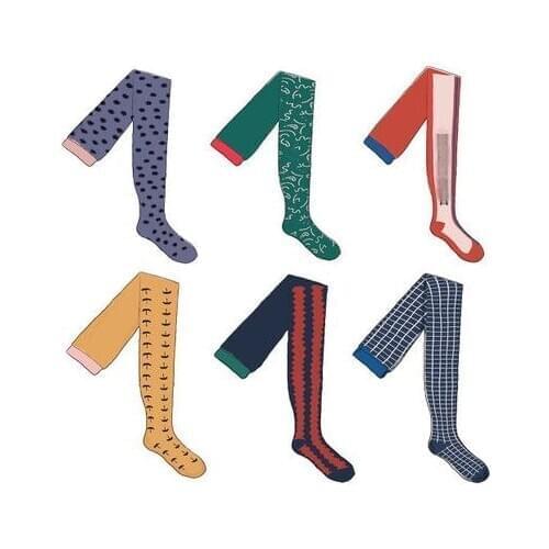 Girls Stockings 2020 Fall Winter Brand Kids Tights New Baby Girls Tight Plaid Umbrella Pattern Fashion Toddler Tights Pantyhose