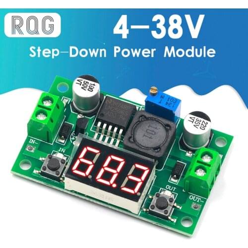 DC-DC Buck Step Down Module LM2596 DC/DC 4.0~40V to 1.25-37V Adjustable Voltage Regulator With LED Voltmeter