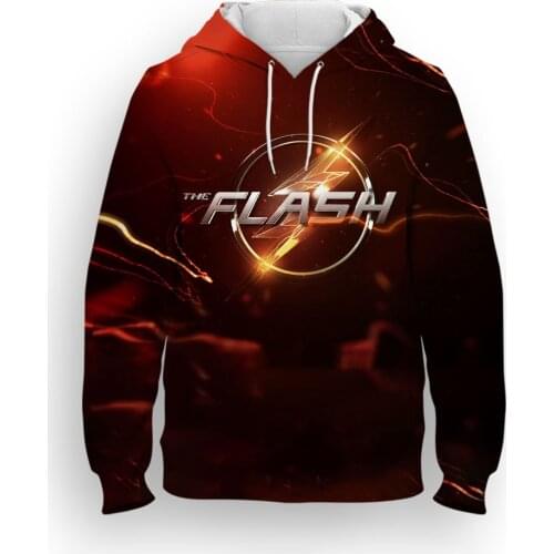 The Flash Japan Harajuku Childrens Clothes Hoodies Kids Sweatshirts Hoody Cartoon Tops Boys/Girls Pullover Hoodie Printed Men’s