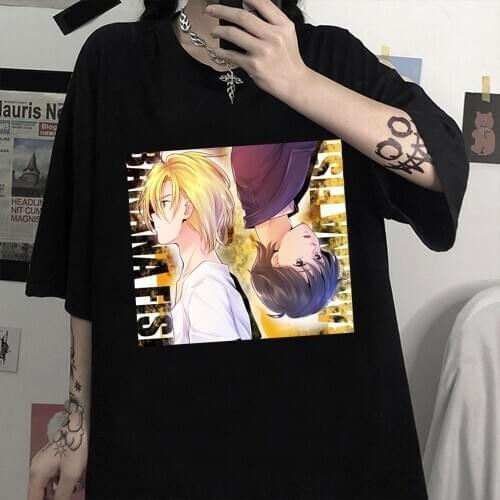 Anime Banana Fish T-shirts Streetswear Short Sleeve Shirt The Disco Syria T Shirt Casual T-Shirt