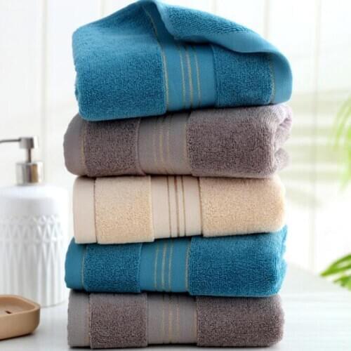 1pc 34x74cm Cotton Bath Towels Chic Design Towels Hand Hair Face Towels Home Hotel Use