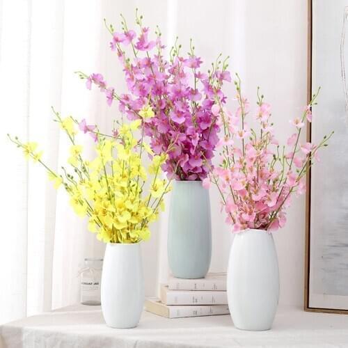 Artificial Simulation High Quality Silk Oncidium Butterfly Orchid Orchid Flowers Suitable For Hotel Wedding Home Decoration
