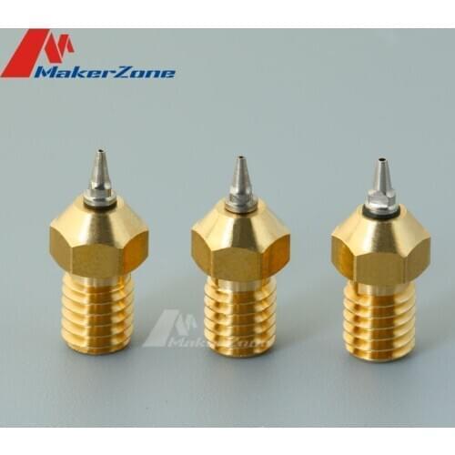 Airbrush Nozzle Adapter Set Tip Nozzle 0.2 0.3 0.4 0.5mm Optional for V5 V6 J-head Hotend 1.75mm Filament