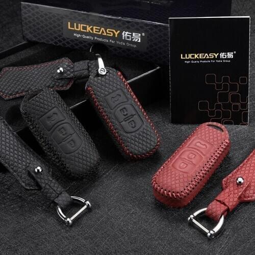 Leather leather key cover 3 button for mazda 3 axela 2014 2016 mazda 6 atenza 2014 2017 bag car key case m6 key3c