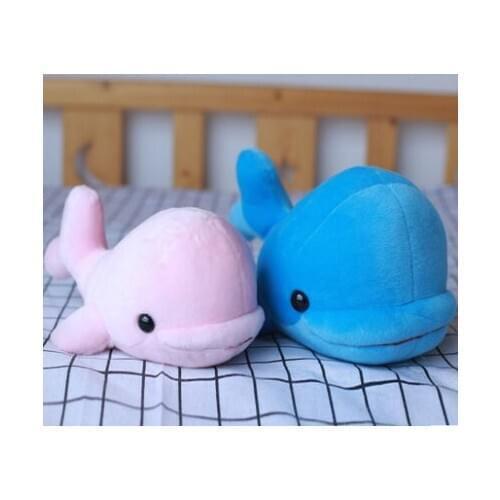 Creative dolphin plush toy lovely cartoon whale soft doll kids toy decoration birthday gift h1100
