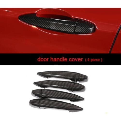 Door Handle Cover For Bmw Gran Tourer Carbon Fiber 2015-2019 4pcs 2 Series F46 218i 220i