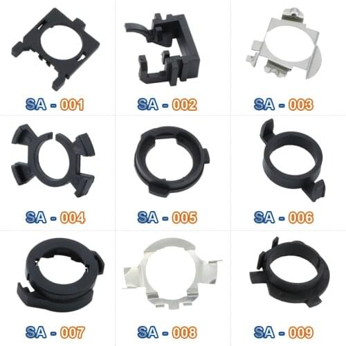 2pcs H7 H1 LED Car Headlights Bulbs Adapters Holder Socket Base For VW BMW Audi Honda Hyundai Nissan Peugeot Skoda KIA Mercedes