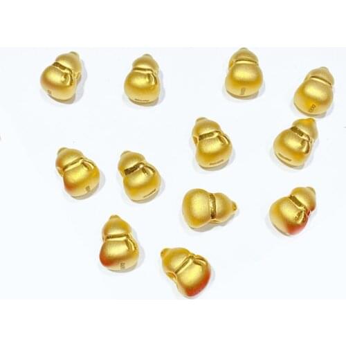 MADALENA SARARA Pure Gold Au999 Four Simple Styles Pendant 24k Pure Gold Women Necklace Pendant 0.7g-0.9g