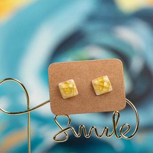 Small And Cute Porcelain Multicolor Earrings Anti-allergic #LY403 retro עגילי נירוסטה pircing oreja cartilago серьги