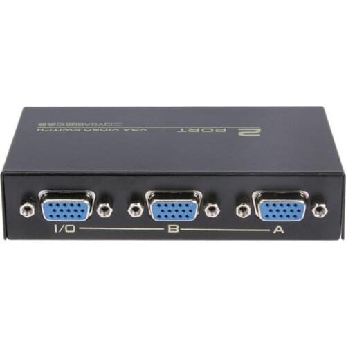 1PC 1 to 2/4 VGA Video Switcher Splitter Box Monitor Switch Converter Adapter 130MHz Computer Monitors Accessories