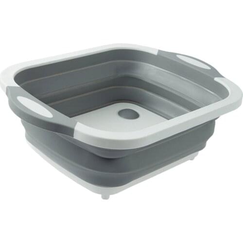 Non- Multi-purpose Fruits Vegetables Washing Drain Drainer Basket Folding