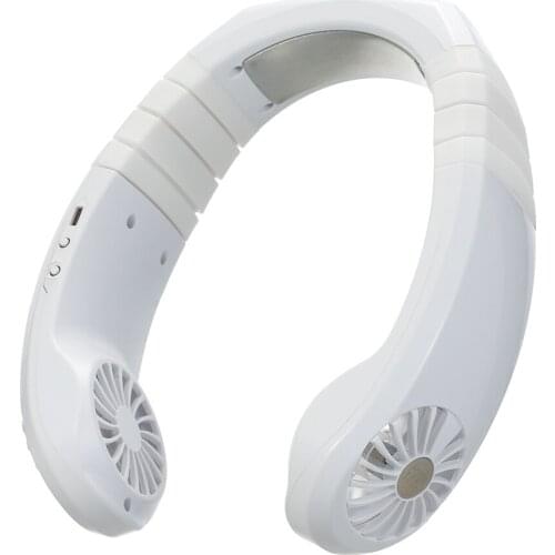 Cooler Portable Fan Neck Cooler Neck Hanging Fan Three-speed Adjustable USB Fan Lower Noise Strong Airflow for Outdoor Sports