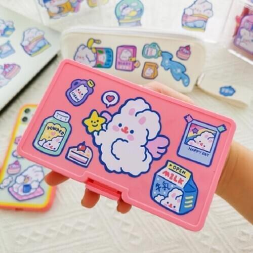 5 Pieces/Milkjoy Rabbit Removable Sticker Computer Decoration Sticker Luggage Sticker