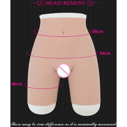 Shemale Silicone Penetrable Fake Vagina Pant Artificial False Buttock Latex Underwear Crossdresser Drag Queen Bodysuit