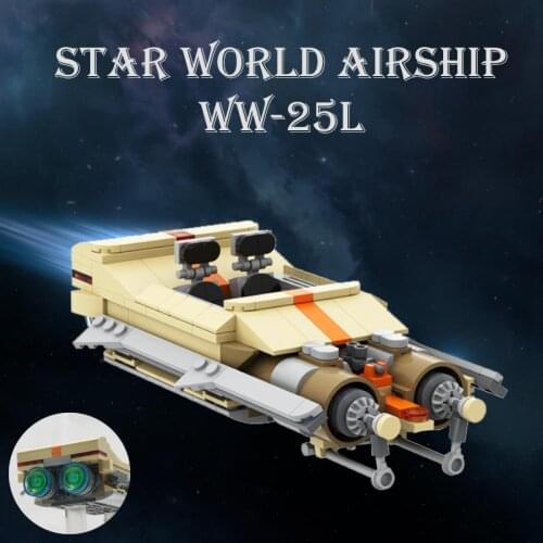 MOC Star 368pcs Space Battle Airship Movie Series Spaceship Creativitying Weapon Building Block Model Toys For Boys Gift