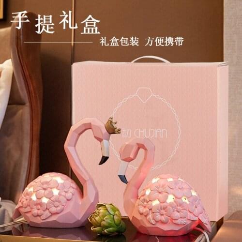 Wedding gifts to new creative table lamp simple modern bedroom bedside lamp wedding room long bright lights