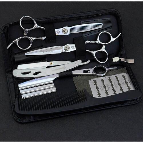 Univinlions 6" scissors hair barber scissors hairdressing professional hair shears hair cutting scissors set barbershop supplies