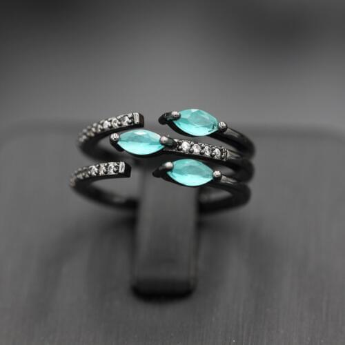 Rings for Women Water Drop Open Finger Rings with Cubic Zirconia for Women Gift Gorgeous Adjustable Beauty Ring Fashion Jewelry