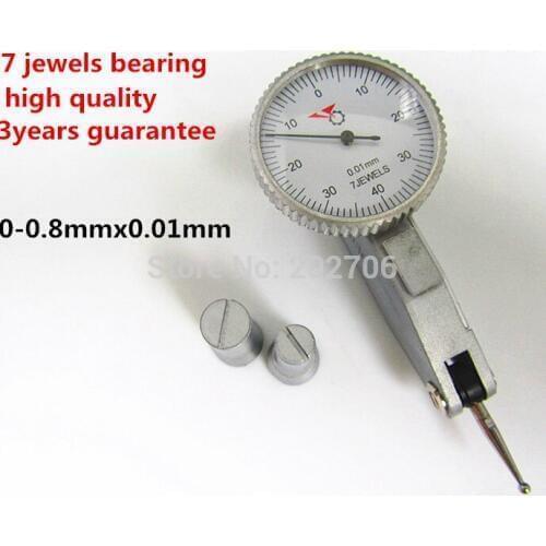 0-0.8mm 0.01mm Dial Test Indicator with 7 jewels 3years quality guarantee