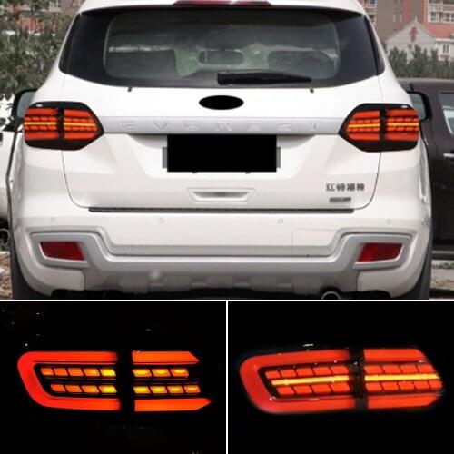 1Set LED Taillight Red Rear Tail Lamp Brake Lamp brake light For Ford Everest 2015 2016 2017 2018 2019 2020