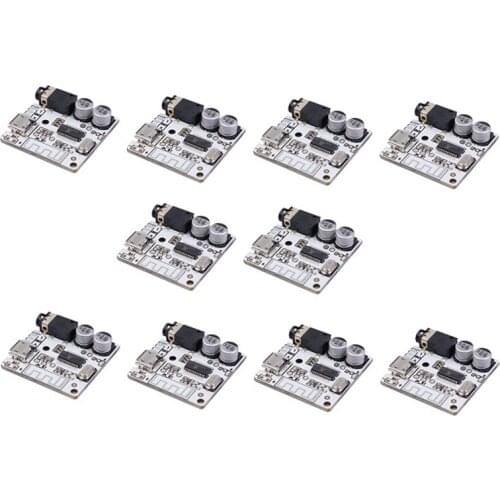 10Pcs Bluetooth 5.0 JL6925A Stereo Music DIY Bluetooth Audio Receiver WAV+APE+FLAC+MP3 Lossless Decoding Stereo Output