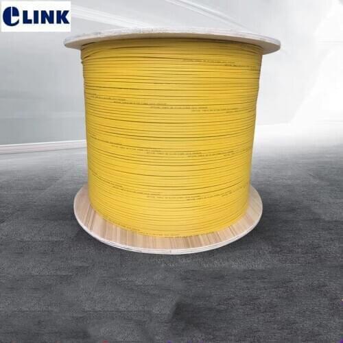 1000m fiber optic cable SM 9/125um 3.0mm duplex Yellow G652D indoor duplex for fiber patchcord 1km/roll ftth wire 1km/roll ELINK