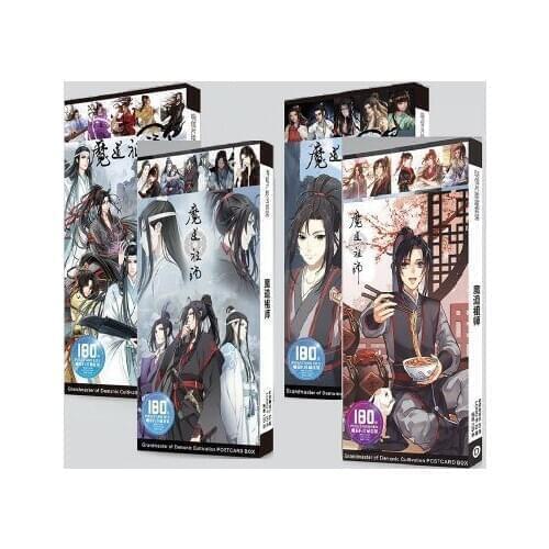 180 PCS Anime Mo Dao Zu Shi Young People Adult Picture Comic Postcard Bookmark Greeting Card Message Card Festival Gift 2019 new