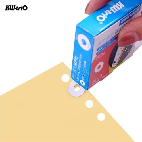 250 Labels Loose-Leaf Paper Hole Reinforcement Labels Round Stickers Self-Adhesive Hole Punch Protector for Office Supplies