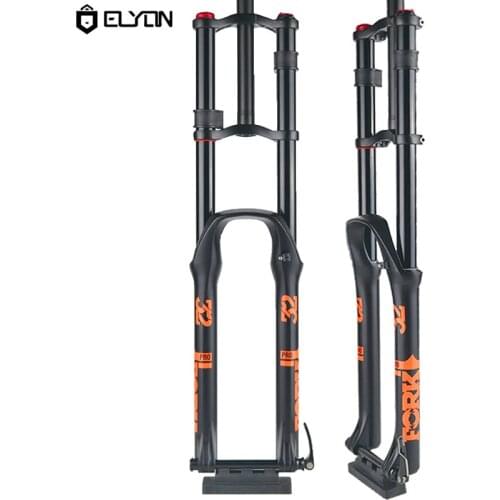 27.5 29 Inch MTB Downhill Suspension Fork Double Shoulder Rebound Adjustable 150mm Travel Mountain Bicycle Fork 15*100mm Axle