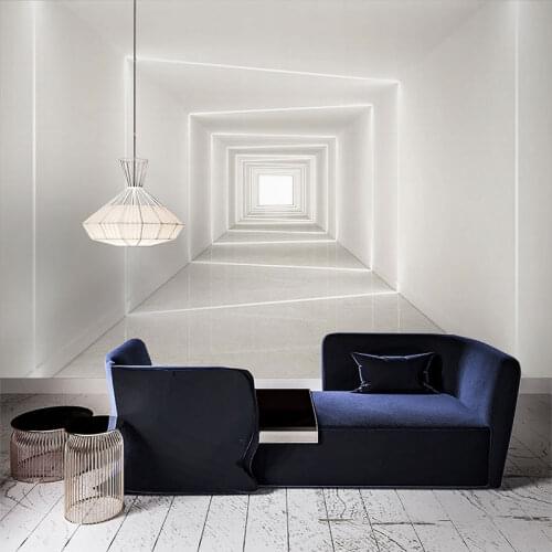 3D visual extension murals expand modern technology TV office background Geometric Logo wall study wallpaper papel DE parede