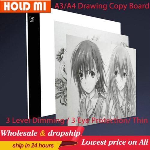 A3 A4 3 Level Dimmable Led Drawing Copy Pad Board Childrens Toy Painting Educational Kids Grow Playmates Creative Gift Children