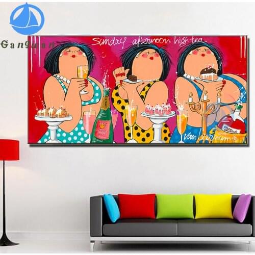 Full Rhinestone Diamond 5D DIY Diamond Painting Fat Ladys Cross Stitch Diamond Embroidery Mosaic Decor Birthday salon party Gift