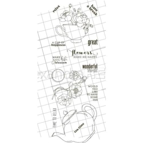 English Flower Clear Stamp Seal DIY Scrapbooking Photo Album Decorative Clear Stamp C0688