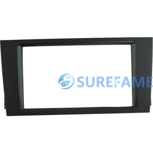 Double Din Car Radio Dash Kit for Audi A6 1997-2005,Allroad 2000-2006 DVD Trim Plate Panel Fascia Facia Install Adaptor Surround