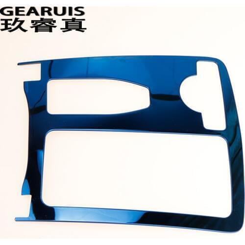 For Mercedes Benz E class W212 Coupe C Class W204 LHD Car Styling Interior Blue Silver Water Cup Holder Panel Decoration Trim