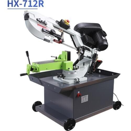 HX-712R Band Saw Machine Steel Cutting Machine Household Angle Bevel Cutting Heavy-duty High-power Profile Metal Square Tube