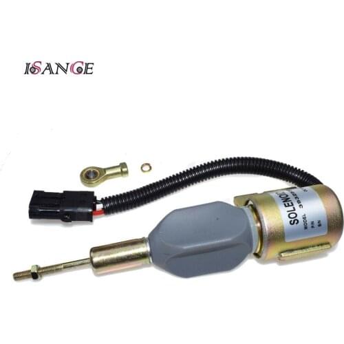 ISANCE Fuel Shutdown Shut Down Solenoid Valve For 5.9L excavator Diesel Engine OEM# 3932530 SA-4756-24 SA475624
