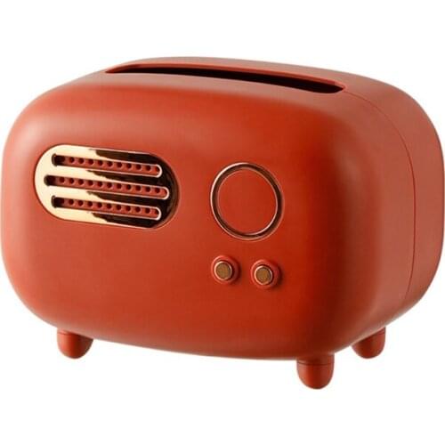 Simple Style Napkin Box Radio Shaped Pumping Tissue Box Home Small Items for Room Decor Napkins Case Organizer