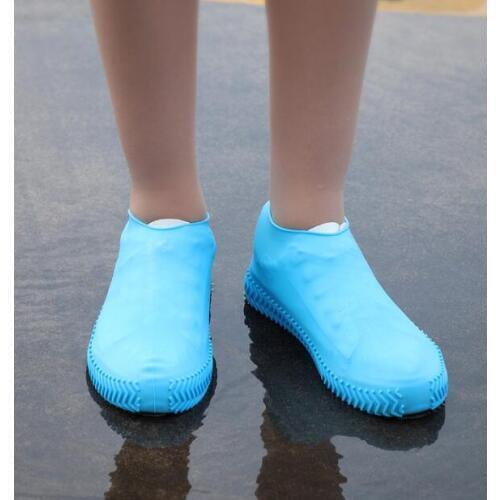 Latex Shoe Cover Silicone Cycling Rain Shoes Boot Covers Reusable Outdoor Waterproof Thickening Non-slip Wear Foot Cover Protect