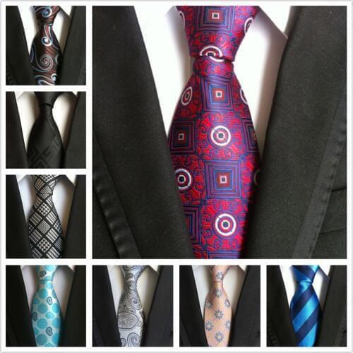 HOOYI Mens Neck Ties for Men Party Tie Pattern Business Neckties Wedding Gift 8cm Cravat