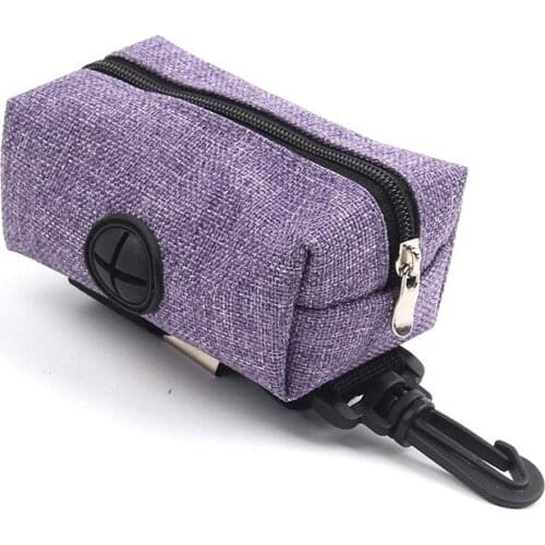 New Oxford Zipper Bag Picking Up Poop Bag for Walking The Dog Poop Bag Storage Bag Velcro Portable Garbage Bag Dog Bag