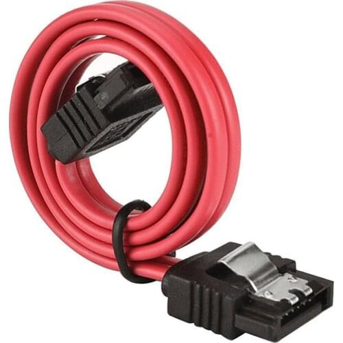 5pcs 18" Straight-Through Connector SATA 3.0 III High Speed 6.0 Gbps Data Cable with Locking Latch