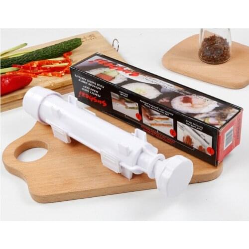 DIY Sushi Maker Roll Rice Machine Bazooka Bento Accessories Sushi Making Vegetable Meat Rolling Tool Kitchen Molds