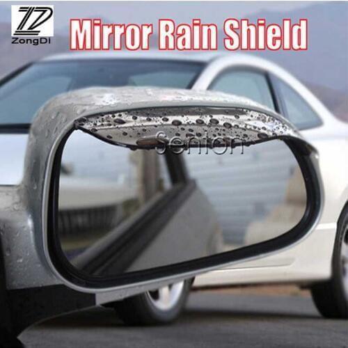 ZD 2pcs Car Styling Rain Brow For Toyota C-Hr Corolla Seat Leon Ford Focus 2 Fiesta Ranger Mazda 3 6 CX-5 Accessories 2017