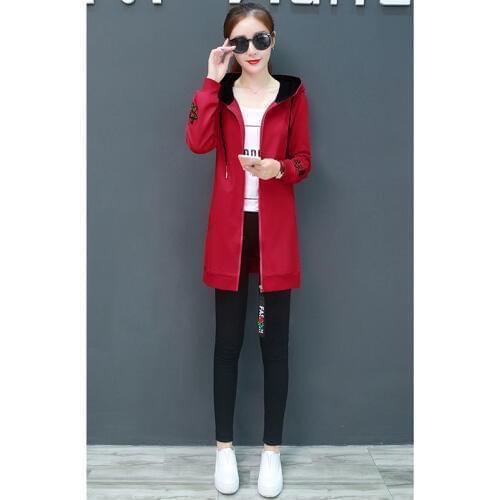 2019 new coat female spring autumn fashion wild thin thin long cardigan long sleeve thin section womans coat A423
